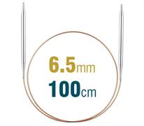 Circular Needle 100cm x 6.50mm White Brass, Long